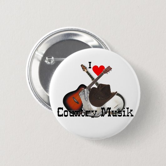 country musik button (Vorne & Hinten)