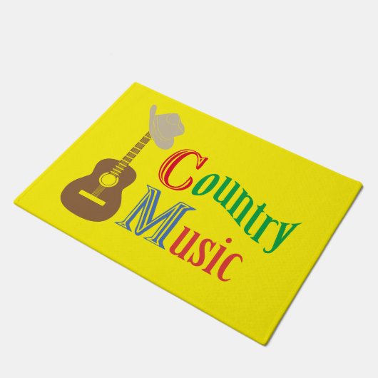 Country Musik Fußmatte (Schrägansicht)