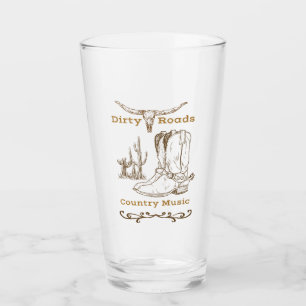 Country-Musik Glas