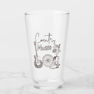 Country-Musik Glas