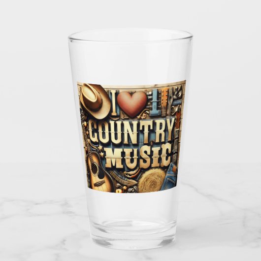 Country-Musik. Glas (Vorderseite)