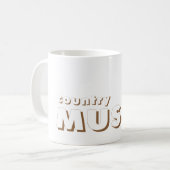 Country Musik Kaffeetasse (Vorderseite Links)