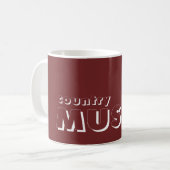 Country Musik Kaffeetasse (Vorderseite Links)