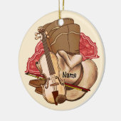 Country-Musik Keramik Ornament (Links)