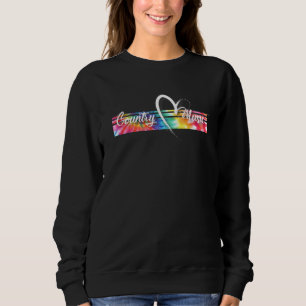 Country-Musik Liebe Tie Dye Cool Vintage Inspirier Sweatshirt