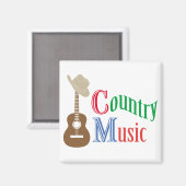 Country Musik Magnet (Vorderseite/Rückseite)