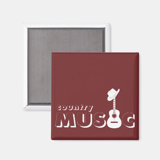 Country Musik Magnet (Vorderseite/Rückseite)