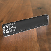 Country Musik Namensplakette (Seite)