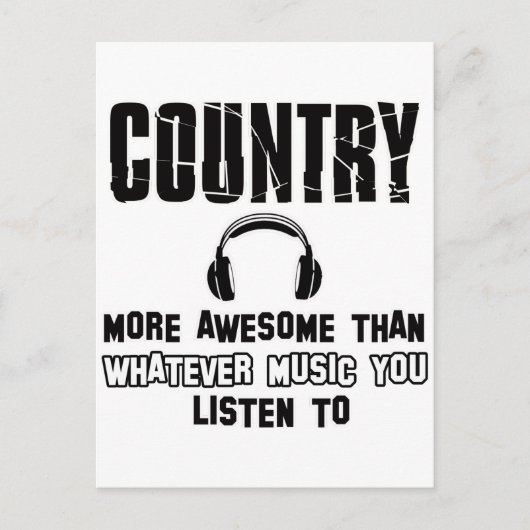 Country-Musik Postkarte (Vorderseite)