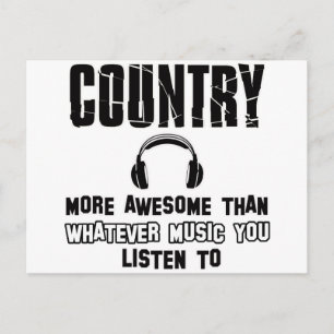 Country-Musik Postkarte