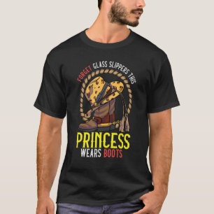 Country-Musik-Prinzessin Cowgirl-Stiefel Rodeo-Pri T-Shirt