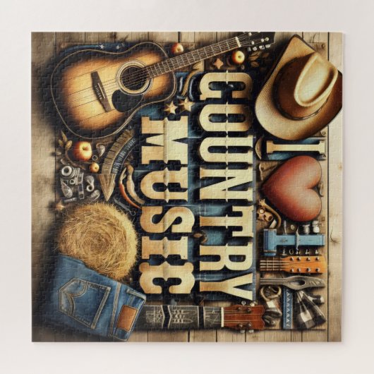 Country-Musik. Puzzle (Horizontal)