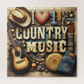 Country-Musik. Puzzle (Vertikal)