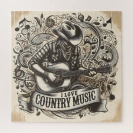 Country-Musik. Puzzle