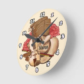 Country-Musik  Runde Wanduhr (Winkel)