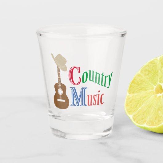 Country Musik Schnapsglas (Vorderseite)