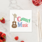 Country Musik Serviette (Beispiel)