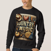 Country-Musik. Sweatshirt (Vorderseite)
