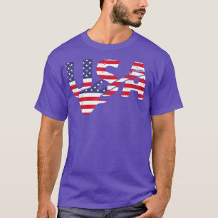 Country-Musik USA Vintage-Gitarre Amerikanische Fl T-Shirt