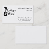 Country Musik Visitenkarte (Vorne/Hinten)