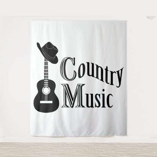 Country Musik Wandteppich (Vorderseite)