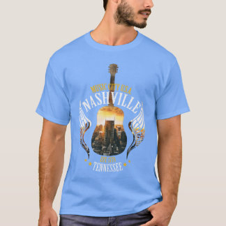 Country Nashville Retro Gitarre Kleine Familie Fre T-Shirt