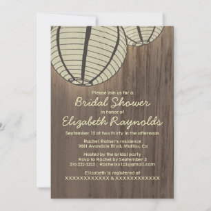 Country Night Light Bridal Dusche Einladungen