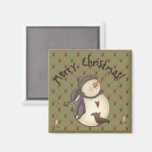 Country Nowel Christmas Magnet (Vorderseite/Rückseite)
