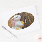 Country Ostersonne Ovaler Aufkleber (Umschlag)