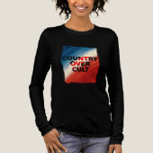 Country Over Cult – Patriotic Paint Streaks Tri-Blend Shirt (Vorderseite)