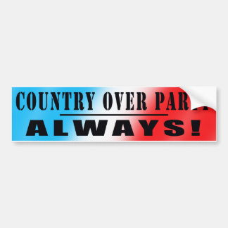 COUNTRY OVER PARTY!! 2 AUTOAUFKLEBER