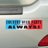COUNTRY OVER PARTY!! AUTOAUFKLEBER (Auf Auto)