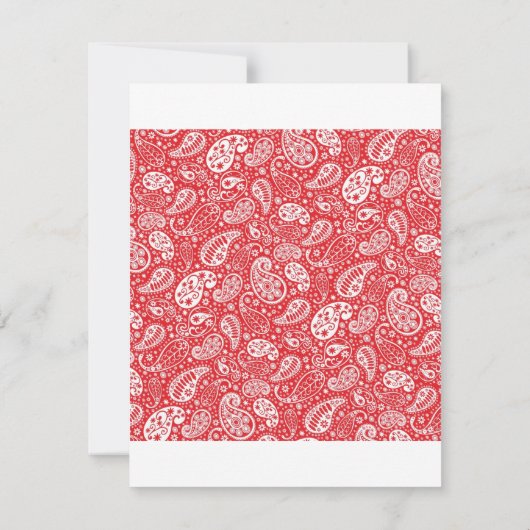 Country Paisley New Baby Girl Geburtsankündigung Ankündigung (Rückseite)