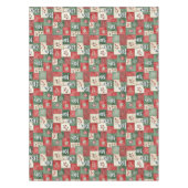 Country patchwork christmas pattern tischdecke (Vorderseite)