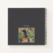 Country Pheasant Male Bird Gray Personal Journal Notizblock (Rückseite)