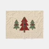 Country Pine Fleece Blanket (Vorderseite (Horizontal))