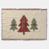Country Pine Tree Throw Blanket Decke (Vorderseite)