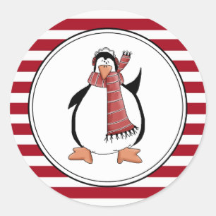 Country Pinguin Holiday Umschlag Aufkleber Sticker