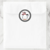 Country Pinguin Holiday Umschlag Aufkleber Sticker (Tasche)