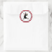 Country Pinguin Holiday Umschlag Aufkleber Sticker (Tasche)
