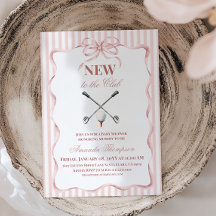 Country Pink Girl Neu im Club Golf Baby Shower