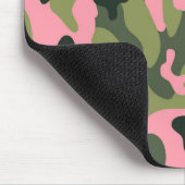 Country Pink Green Army Camouflage Camouflage Must Mousepad (Ecke)