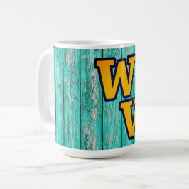 Country Primitive Old Wood Bauernhof West Virginia Kaffeetasse