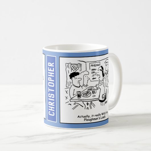 Country Pub mit Plowmans Mittagessen. Kaffeetasse (VorderseiteRechts)