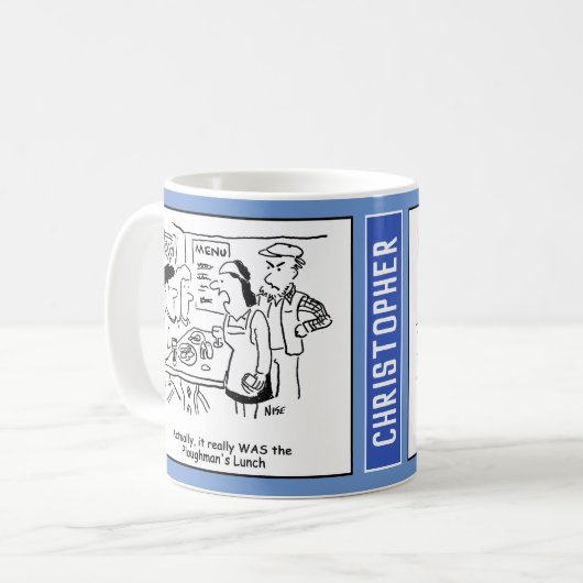 Country Pub mit Plowmans Mittagessen. Kaffeetasse (Vorderseite Links)