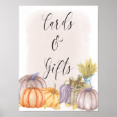 Country Pumpkin Blush Fall Cards and Giftposter Poster (Vorne)