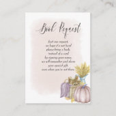 Country Pumpkin Blush Wasserfarbe Buchanfrage Begleitkarte (Vorderseite)