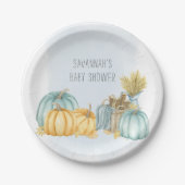 Country Pumpkin Personalisiert Fall Party Pappteller (Vorderseite)