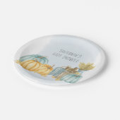 Country Pumpkin Personalisiert Fall Party Pappteller (Schrägansicht)