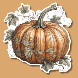 Country Pumpkin Waterproof Aufkleber
